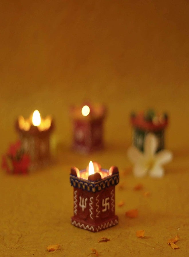 BB BACKBENCHERS Tulsi Diya for Diwali Decoration Handmade Earthen Clay Terracotta Decorative (Divine) - Image 4
